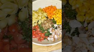 Creamy Kale Pasta Salad saladrecipe easysalad dinnerideas fyp shortsfeed trendingshorts [upl. by Hellene]