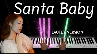 Santa Baby by Laufey piano cover  sheet music amp lyrics [upl. by Volpe]