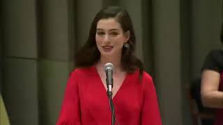 Anne Hathaway on International Womens Day [upl. by Ahsinid335]