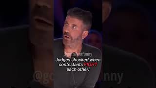 Judges shocked when contestants FIGHT each other Got Talent shocking moment [upl. by Fulcher460]