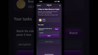 Tapswap video code 5 Easy Ways to Make Money on Crypto in2024  11th video code  7 july tapswap [upl. by Yetnom570]