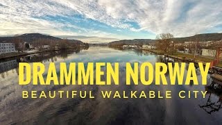 Norway HD  Drammen City  Best Walkable City [upl. by Alegnatal47]