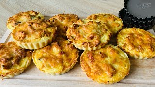 Mini quiches au poulet  Les casseroles de Bineta [upl. by Aiclef]