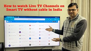 How to watch LIVE TV on SMART TV without cable in India  How to watch LIVE TV on Smart TV [upl. by Chatterjee898]