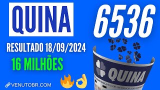 🍀 Resultado Quina 6536 [upl. by Eatnuhs810]