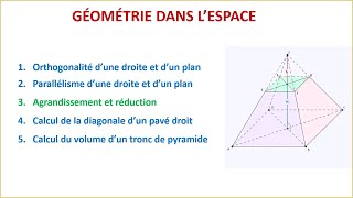 Agrandissement et réduction  Géométrie dans lespace  3eme année du collège BIOF [upl. by Vipul246]