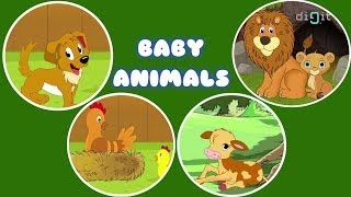 The Baby Animal  Animal Songs  Animated Nursery Rhymes amp Songs With Lyrics For Kids [upl. by Drofhsa]