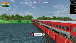 Mandovi Express Cross bridge shorts train msts [upl. by Tilden186]