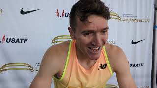 Jake Wightman looks ahead to the mile clash after 14410 800m at LA Grand Prix [upl. by Ezara]