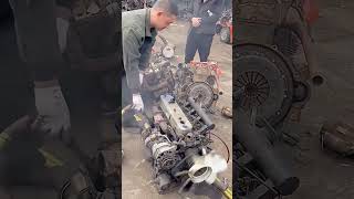 Cold ignition process of scrap car diesel engine [upl. by Lanette]