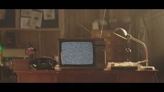 4K Analog Television  Retro Tv  Office  Old  Free Stock Video Footage  No Copyright [upl. by Slyke]