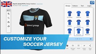 Football Jersey Design How to design your own football jersey with the owayo 3D Designer [upl. by Lello]