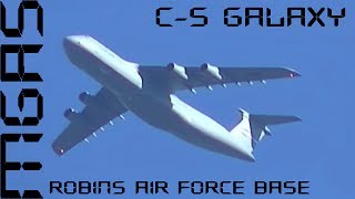 LOUD C 5 Galaxy Flying Low From Robins Air Force Base [upl. by Edgardo]