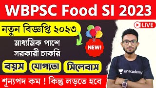 WBPSC Food SI Recruitment 2023  Age  Syllabus  Salary  Book List etc by Alamin Rahaman [upl. by Carper]