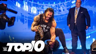 Roman Reigns vs The Usos moments WWE Top 10 June 25 2023 [upl. by Lerim880]