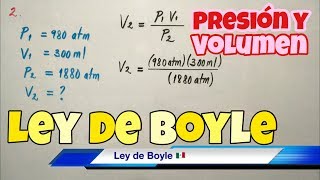 Ley de Boyle Presión y Volumen [upl. by Ainig]