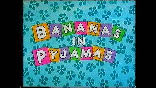 Original VHS Opening amp Closing Bananas in Pyjamas Its Music Time UK Retail Tape [upl. by Anitsirhk]