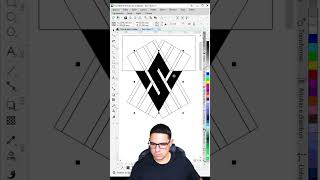Criando logo V  S vs sv logotipo logomarca logotype logocreation corel coreldraw [upl. by Demetra]