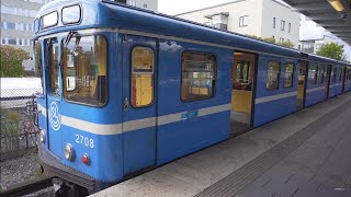 Sweden Stockholm subway ride from Fruängen to Telefonplan [upl. by Ailima281]