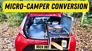 MicroCamper Conversion of a Toyota Aygo FULL BUILD [upl. by Forsta]