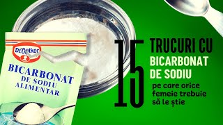 🌿🍃✨️15 trucuri cu BICARBONAT DE SODIU  pe care fiecare femeie ar trebui să le știe🤍☁️ [upl. by Treblig]