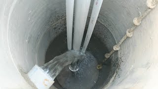 Live working and Testing of Recharge well  Injection recharge well for surface rainwater harvesting [upl. by Lasonde]