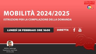 Mobilità 202425 istruzioni per la compilazione della domanda [upl. by Rhodie]