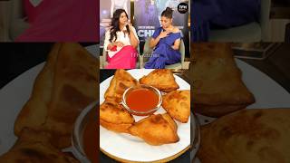 SHREYA amp SUNIDHIs Favourite SAMOSA Recipe 😍❤️ shorts samosa shreyaghoshal sunidhichauhan food [upl. by Julie298]