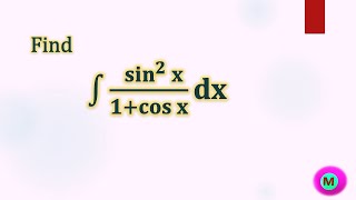 Integral sin2 x1 cos x [upl. by Akcinahs]