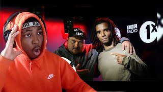 Fire in the Booth – Akala Part 4 AMERICAN REACTION [upl. by Arihsaj]