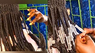 QUICK AND EASIEST WAY TO ADD BEADS TO BRAIDS BEGINNERS FRIENDLY STRESS FREE VERY FAST [upl. by Armin344]