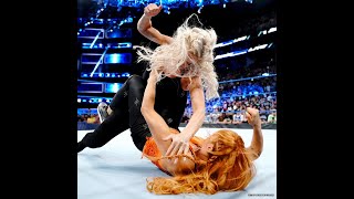 SmackDown Live 82118  Becky Lynch and Charlotte Flair Brawl [upl. by Akired622]