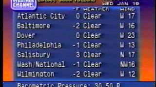 Weather Channel Local Forecasts January 19 1994 [upl. by Airbma812]