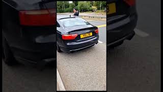 Audi A5 30 TDI Straight Pipe Exhaust  GTR SOUND 🔥🔊 [upl. by Neelon332]