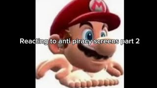 Reacting to FAKE Anti piracy Screens part 2 [upl. by Brianne]