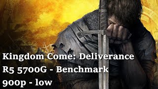 Kingdom Come Deliverance  Benchmark  R7 5700G  Preset Low  900p [upl. by June]