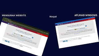 Tutorial membuat website menjadi aplikasi windows [upl. by Inava]