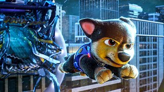 ALL the BEST Scenes with CHASE  Paw Patrol Movies Compilation ⚡ 4K [upl. by Nyrual]