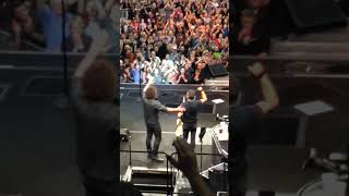 Bruce Springsteen live Exciting the stage United Center Chicago Illinois 1192016 [upl. by Ative]