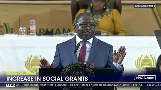 2024 Budget Speech  Social grants get an increase and no increase in general fuel levy [upl. by Fanestil]