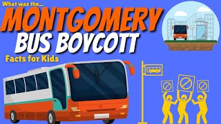 What was the Montgomery Bus Boycott  Montgomery Bus Boycott For Kids  Civil Rights [upl. by Aihset]