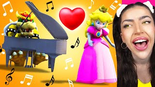 Reacting To BOWSER sings PEACH a SONG SUPER MARIO BROS MOVIE  MUSIC VIDEO [upl. by Magel]