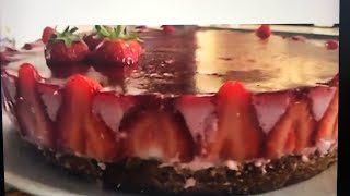 Bavarois with strawberry cakedessert short [upl. by Erdnael]