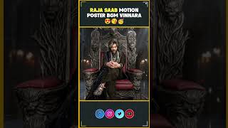 Raja Saab Motion Poster BGM Vinnara🔥  Prabhas  Maruthi  Raja Saab  Thaman S  InfiniPark [upl. by Stefan]