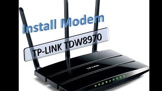 Configurar servicio Módem ADSL TP LINK TD W8970 [upl. by Arreyt]