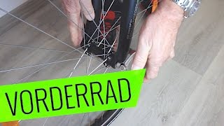 Fahrrad Vorderrad Ein amp Ausbau VBremse  Fehler vermeiden  Fahrradorg [upl. by Paton266]