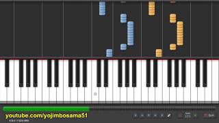 Tutorial Now Youre Gone Basshunter Piano [upl. by Coshow]