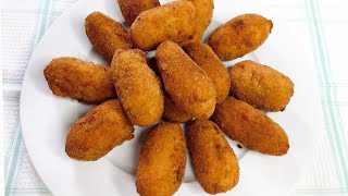 CROQUETAS DE PATATA Y ATUN 🥔❤️ Una Chef en la Cocina [upl. by Nrubliw73]