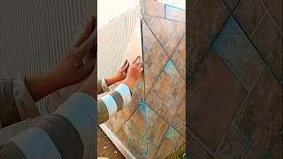 تركيب ceramic بورسلين السيراميك tileinstallation tile [upl. by Banwell]