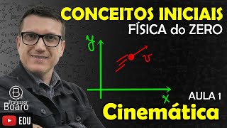 CONCEITOS INICIAIS  Cinemática  FÍSICA do ZERO  AULA 1 [upl. by Niattirb]